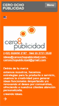 Mobile Screenshot of ceroochopublicidad.com